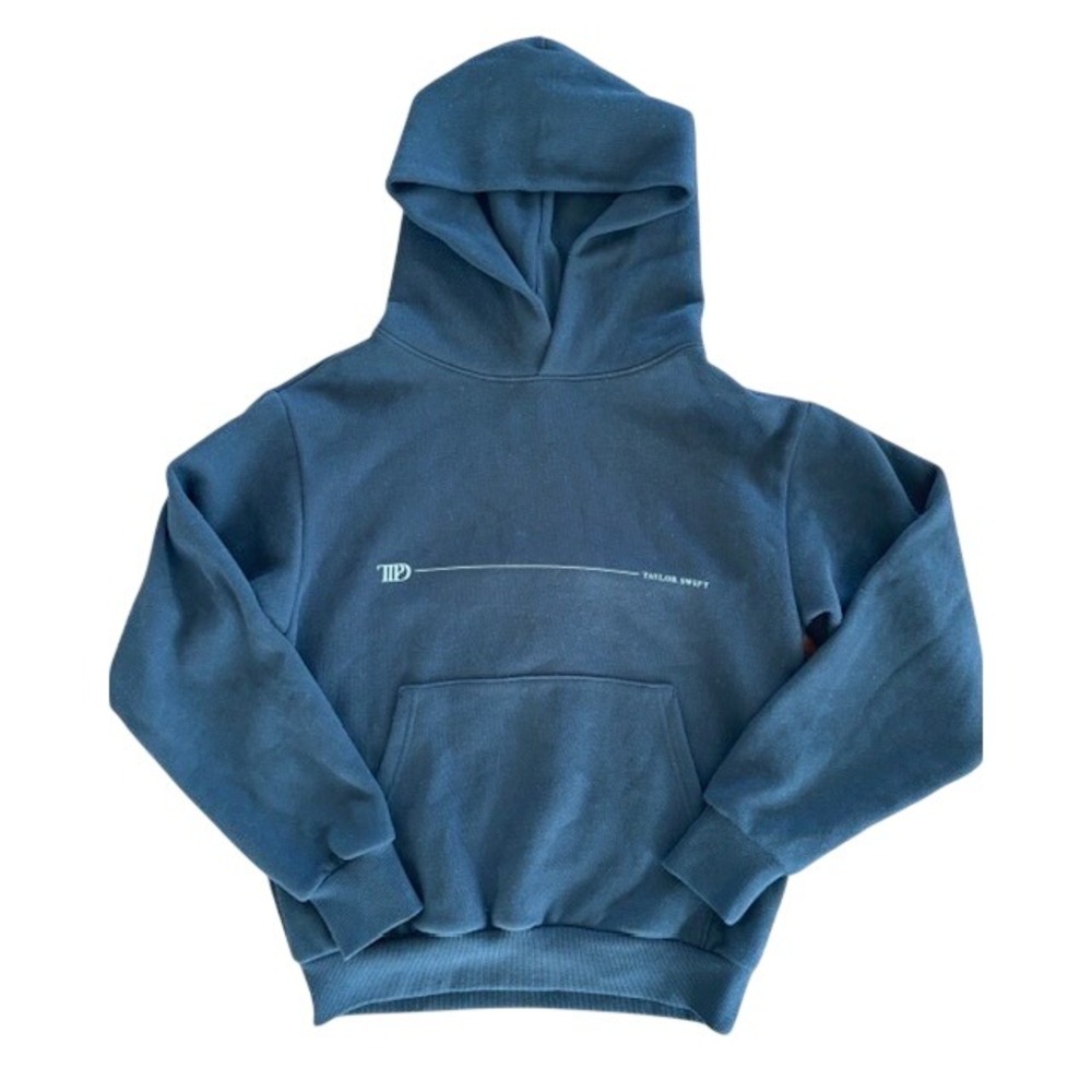 Taylor Swift‎ The Tortured Poets Department TTPD Black Hoodie Sweatshirt Small